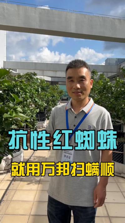 各位农户，最近有没有受到红蜘蛛的的困扰？请试一下我们的扫满顺