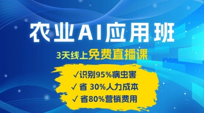 农业 AI 应用班：开启农业赚钱新机会​！