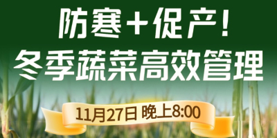 《细说农技》专家张宝林教冬季蔬菜防寒 + 促产高效管理，27 日晚 8 点！