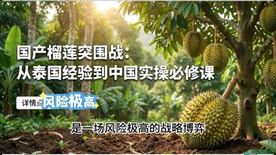 第一节：榴莲突围战：选址决策指南，告别赌运气，用硬指标圈定&ldquo;优生，课程：《国产榴莲突围战：从泰国经验到中国实操的8堂必修课（高阶实战版）》