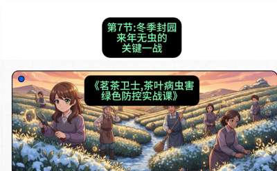 第07节：冬季封园&mdash;&mdash;来年无虫的关键一战，课程：《茗茶卫士&mdash;&mdash;茶叶病虫害绿色防控实战课》#识农AI